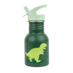 A Little Lovely Company - Drikkeflaske Rustfri St�l - 350 ml - Dinosaur 
