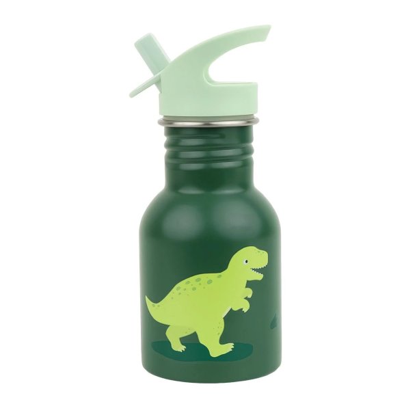A Little Lovely Company - Drikkeflaske Rustfri St�l - 350 ml - Dinosaur 