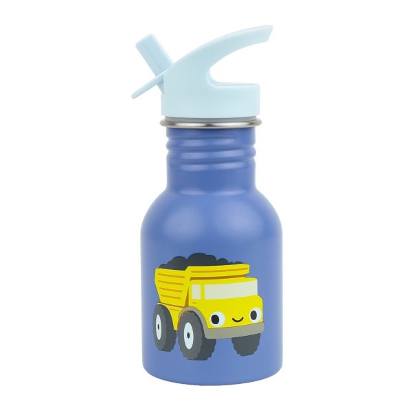 A Little Lovely Company - Drikkeflaske Rustfri St�l - 350 ml - Dump Truck 