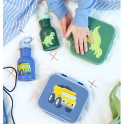 A Little Lovely Company - Drikkeflaske Rustfri St�l - 350 ml - Dump Truck 