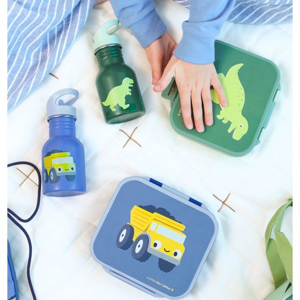 A Little Lovely Company - Drikkeflaske Rustfri St�l - 350 ml - Dump Truck 