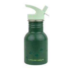 A Little Lovely Company - Drikkeflaske Rustfri St�l - 350 ml - Dinosaur 