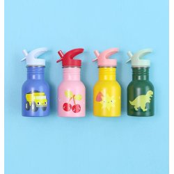 A Little Lovely Company - Drikkeflaske Rustfri St�l - 350 ml - Dump Truck 