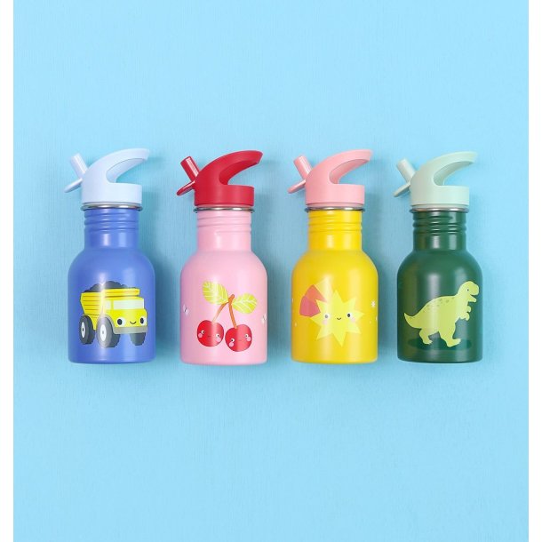 A Little Lovely Company - Drikkeflaske Rustfri St�l - 350 ml - Dump Truck 