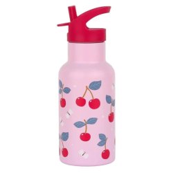 A Little Lovely Company - Drikkeflaske Rustfri St�l - 350 ml - Cherries