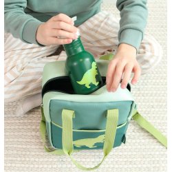 A Little Lovely Company - Drikkeflaske Rustfri St�l - 350 ml - Dinosaur 