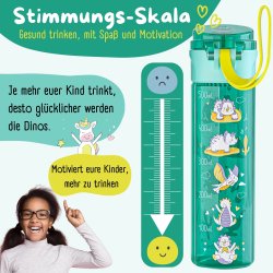 Bearfoot letvgts drikkedunk - Mint - Dino - 500 ml