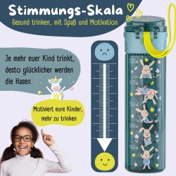 Bearfoot letvgts drikkedunk - Bl - 500 ml - Brandbil og kaniner 