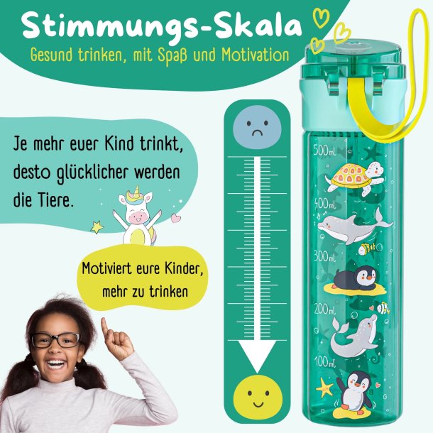 Bearfoot letvgts drikkedunk - Mint - Ocean - 500 ml