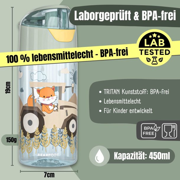 Bearfoot Drikkedunk 450 ml. - Salvie Traktor 
