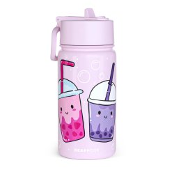 Bearfoot Termo Drikkedunk - Lyserd Bubble tea - 400 ml
