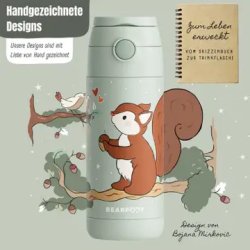 Bearfoot B�rne Termo Drikkedunk - Rustfri St�l - 350 ml - Salvie Egern