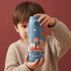 Bearfoot B�rne Termo Drikkedunk - Rustfri St�l - 350 ml - Brandbil og Kaniner