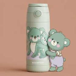 Bearfoot B�rne Termo Drikkedunk - Rustfri St�l - 350 ml - Salvie Koala