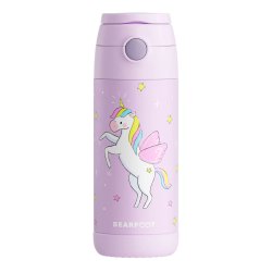 Bearfoot B�rne Termo Drikkedunk - Rustfri St�l - 350 ml - Lyser�d Enhj�rning 