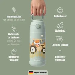 Bearfoot B�rne Termo Drikkedunk - Rustfri St�l - 350 ml - Salvie Traktor