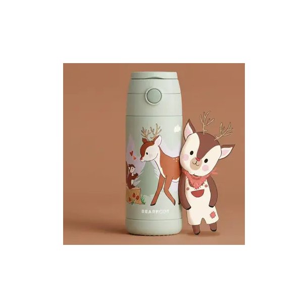 Bearfoot B�rne Termo Drikkedunk - Rustfri St�l - 350 ml - Salvie R�dyr 