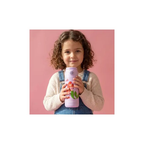 Bearfoot B�rne Termo Drikkedunk - Rustfri St�l - 350 ml - Lyser�d Havfrue
