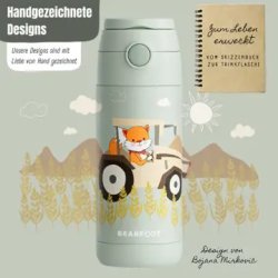 Bearfoot B�rne Termo Drikkedunk - Rustfri St�l - 350 ml - Salvie Traktor