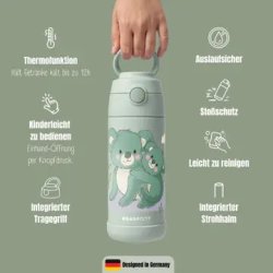 Bearfoot B�rne Termo Drikkedunk - Rustfri St�l - 350 ml - Salvie Koala