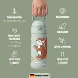 Bearfoot B�rne Termo Drikkedunk - Rustfri St�l - 350 ml - Salvie Egern
