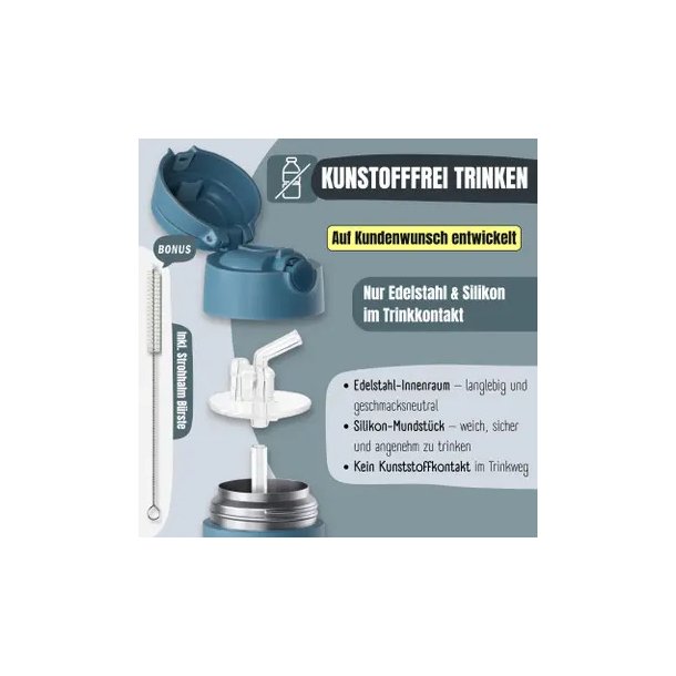 Bearfoot B�rne Termo Drikkedunk - Rustfri St�l - 350 ml - Gravmaskine og Aber 