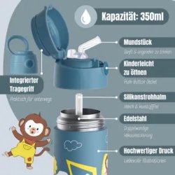 Bearfoot B�rne Termo Drikkedunk - Rustfri St�l - 350 ml - Gravmaskine og Aber 