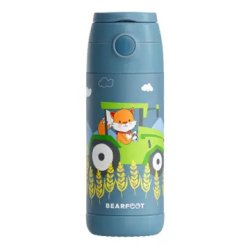 Bearfoot B�rne Termo Drikkedunk - Rustfri St�l - 350 ml - Bl� Traktor