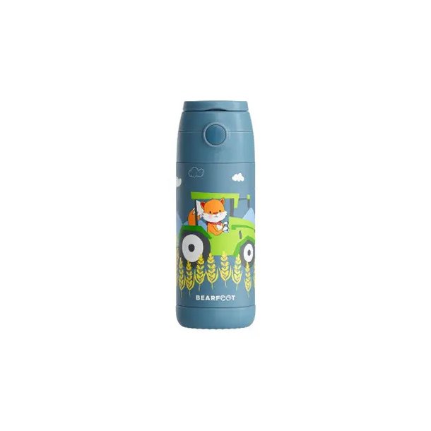 Bearfoot B�rne Termo Drikkedunk - Rustfri St�l - 350 ml - Bl� Traktor