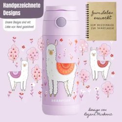 Bearfoot B�rne Termo Drikkedunk - Rustfri St�l - 350 ml - Lyser�d Lama