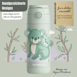 Bearfoot B�rne Termo Drikkedunk - Rustfri St�l - 350 ml - Salvie Koala