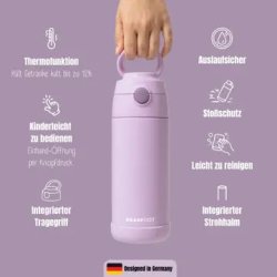 Bearfoot B�rne Termo Drikkedunk - Rustfri St�l - 350 ml - Lyser�d