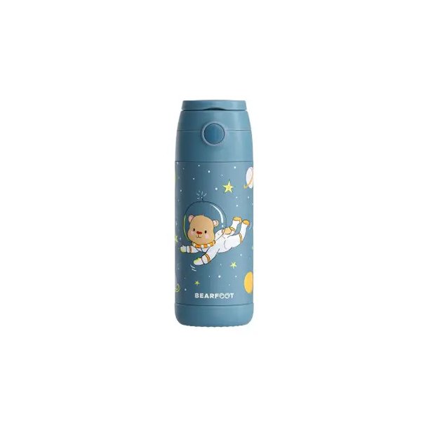 Bearfoot B�rne Termo Drikkedunk - Rustfri St�l - 350 ml - Bl� Bj�rn I Rummet 