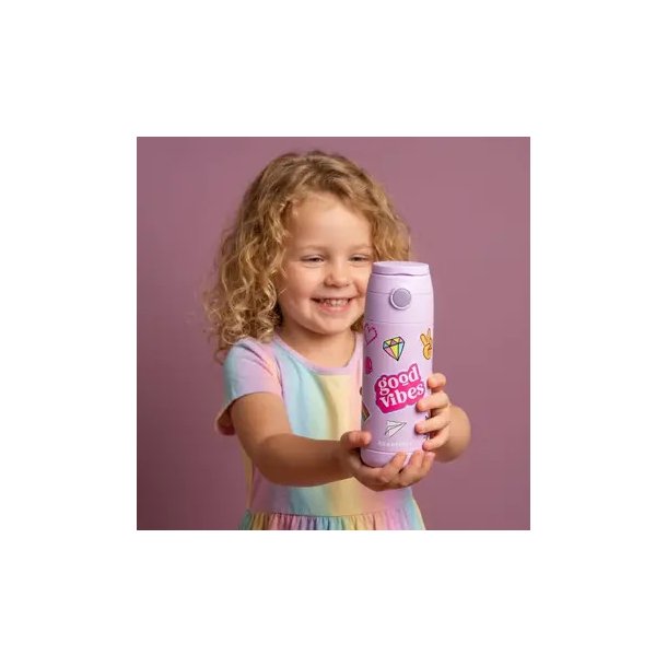 Bearfoot B�rne Termo Drikkedunk - Rustfri St�l - 350 ml - Lyser�d Klisterm�rker