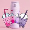 Bearfoot B�rne Termo Drikkedunk - Rustfri St�l - 350 ml - Lyser�d Bubble Tea