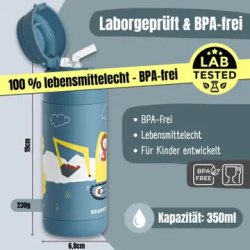Bearfoot B�rne Termo Drikkedunk - Rustfri St�l - 350 ml - Gravmaskine og Aber 