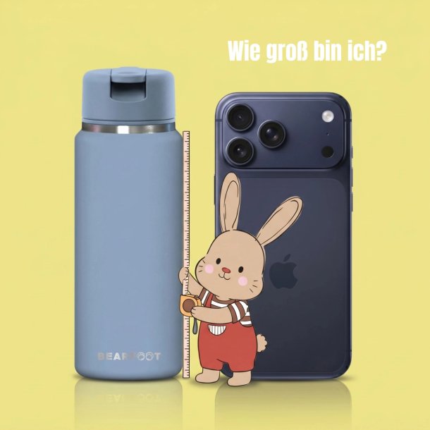 Bearfoot Tiny - Termo Drikkedunk - 200 ml - Bl� 