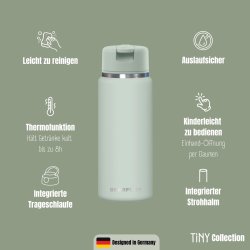Bearfoot Tiny - Termo Drikkedunk - 200 ml - Salvie 