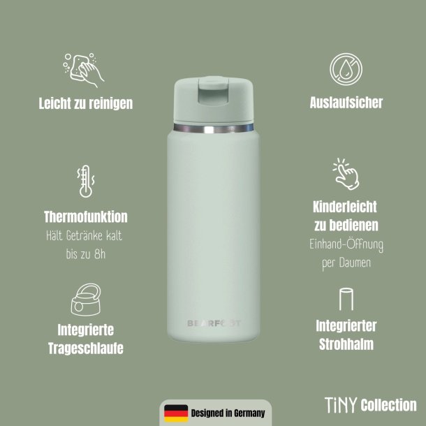 Bearfoot Tiny - Termo Drikkedunk - 200 ml - Salvie 