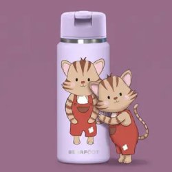 Bearfoot Tiny - Termo Drikkedunk - 200 ml - Lyser�d Kat