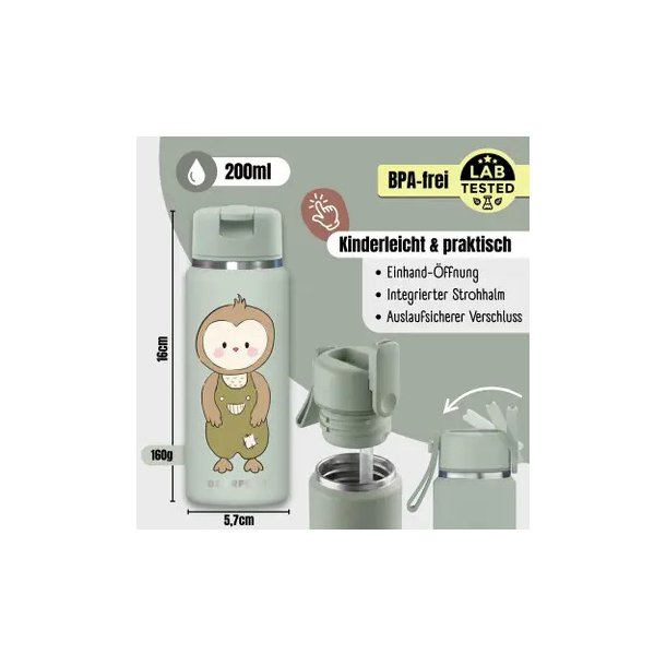 Bearfoot Tiny - Termo Drikkedunk - 200 ml - Salvia Ugle