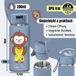 Bearfoot Tiny - Termo Drikkedunk - 200 ml - Bl� Abe