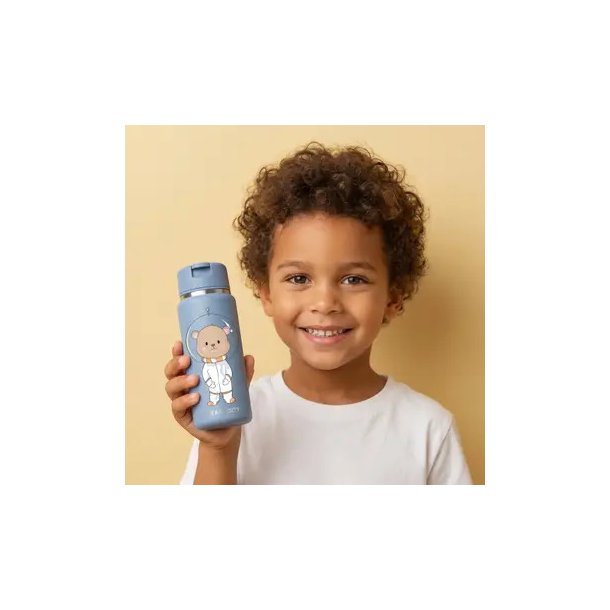 Bearfoot Tiny - Termo Drikkedunk - 200 ml - Bl� Bj�rn i rummet 