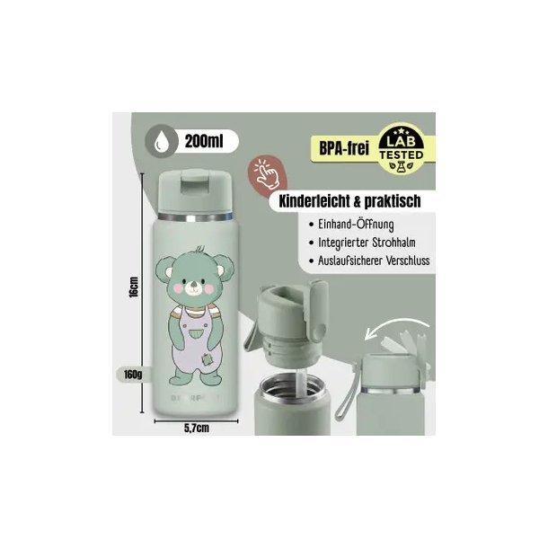 Bearfoot Tiny - Termo Drikkedunk - 200 ml - Salvia Koala 