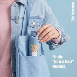 Bearfoot Tiny - Termo Drikkedunk - 200 ml - Bl� Bj�rn i rummet 
