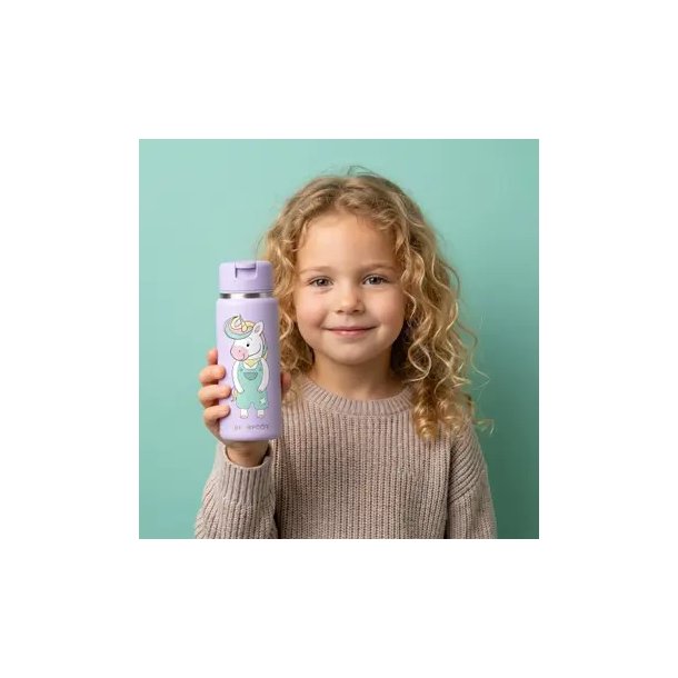 Bearfoot Tiny - Termo Drikkedunk - 200 ml - Lyser�d Enhj�rning 