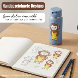 Bearfoot Tiny - Termo Drikkedunk - 200 ml - Bl� Abe