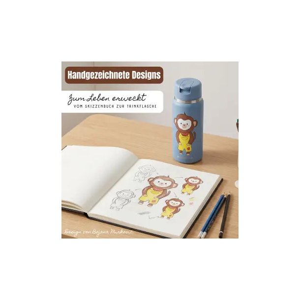 Bearfoot Tiny - Termo Drikkedunk - 200 ml - Bl� Abe