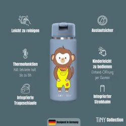 Bearfoot Tiny - Termo Drikkedunk - 200 ml - Bl� Abe