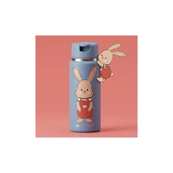Bearfoot Tiny - Termo Drikkedunk - 200 ml - Bl� Kanin